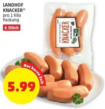 PENNY LANDHOF KNACKER* pro 1 Kilo Packung Angebot
