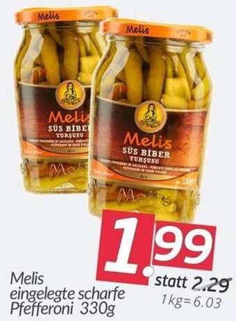 ETSAN Melis eingelegte scharfe Pfefferoni 330g Angebot