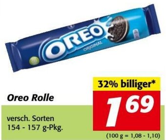 Nah&Frisch Oreo Rolle versch. Sorten 154 - 157 g-Pkg. Angebot