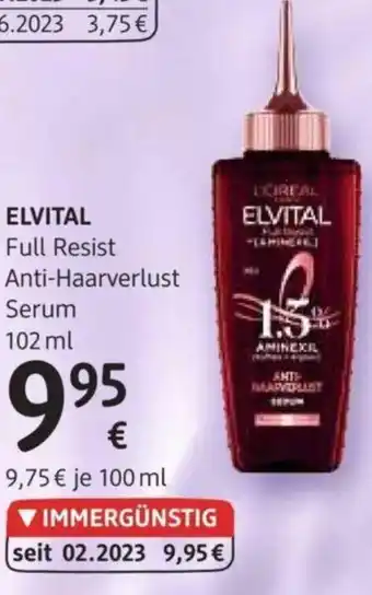 dm ELVITAL Full Resist Anti-Haarverlust Serum 102 ml Angebot