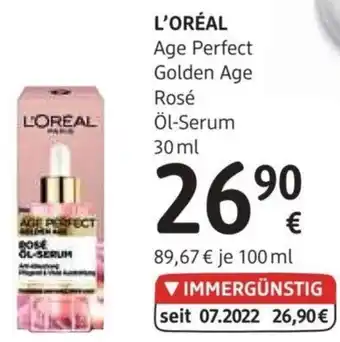 dm L'ORÉAL Age Perfect Golden Age Rosé Öl-Serum 30 ml Angebot