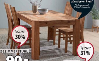 JYSK ESSZIMMERSTUHL SILLERUP Massive Eiche. Angebot