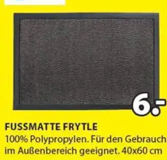 JYSK FUSSMATTE FRYTLE 100% Polypropylen. Für den Gebrauch im Außenbereich geeignet. 40x60 cm Angebot