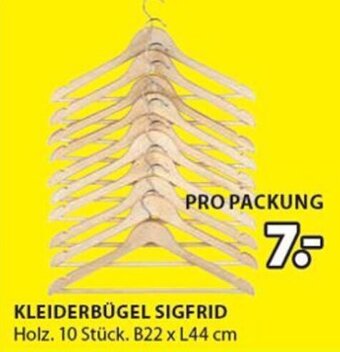 JYSK KLEIDERBÜGEL SIGFRID Holz. 10 Stück. B22 x L44 cm Angebot