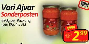 Wurstico Vori Ajvar Sonderposten 690g per Packung Angebot