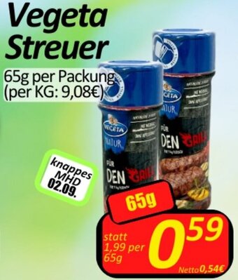 Vegeta Streuer 65g per Packung