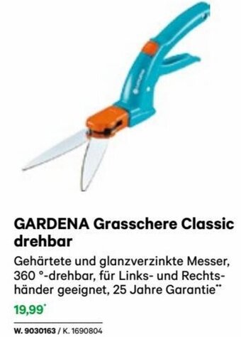 Lagerhaus GARDENA Grasschere Classic drehbar Angebot