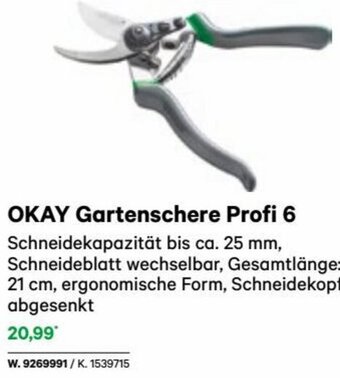 Lagerhaus OKAY Gartenschere Profi 6 Angebot