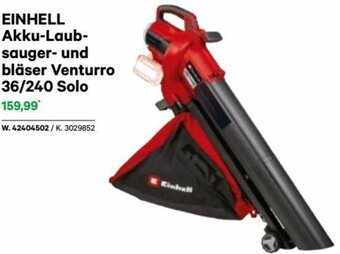 Lagerhaus EINHELL Akku-Laub-sauger- und bläser Venturro 36/240 Solo Angebot