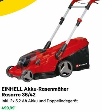 Lagerhaus EINHELL Akku-Rasenmäher Rasarro 36/42 Inkl. 2x 5,2 Ah Akku und Doppelladegerät Angebot