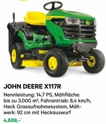 Lagerhaus JOHN DEERE X117R Angebot
