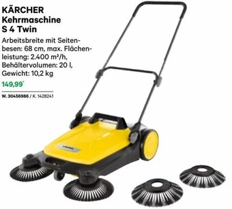 Lagerhaus KÄRCHER Kehrmaschine S 4 Twin Angebot