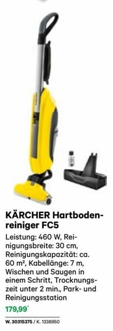 Lagerhaus KÄRCHER Hartboden- reiniger FC5 Angebot