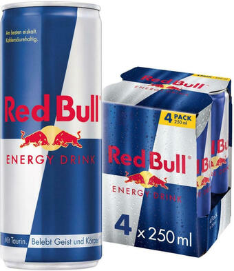 Billa Red bull energy drink 4-pack Angebot