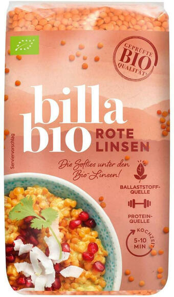 Billa Billa bio rote linsen Angebot