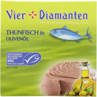 Billa Vier diamanten thunfisch in olivenöl Angebot