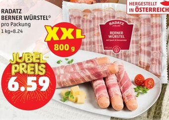PENNY RADATZ BERNER WÜRSTEL* pro Packung Angebot