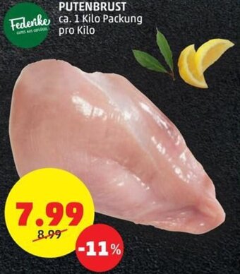 PENNY PUTENBRUST ca. 1 Kilo Packung pro kilo Angebot