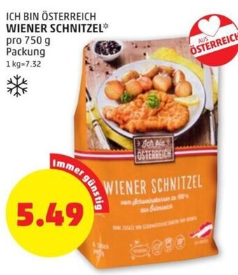 PENNY ICH BIN ÖSTERREICH WIENER SCHNITZEL* pro 750 g Angebot