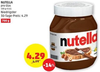 PENNY NUTELLA pro Glas Angebot