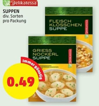 PENNY SUPPEN div. Sorten pro Packung Angebot