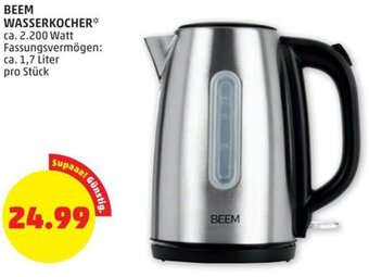 PENNY BEEM WASSERKOCHER* ca. 2.200 Watt Angebot