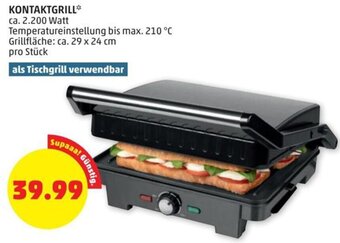 PENNY KONTAKTGRILL* ca. 2.200 Watt Angebot
