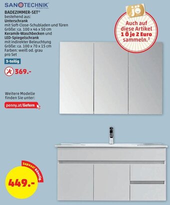PENNY SANOTECHNIK BADEZIMMER-SET* 3-teilig Angebot