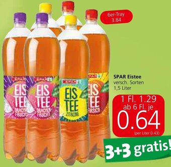 Spar SPAR Eistee versch. Sorten 1,5 Liter Angebot