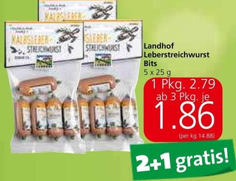 Spar Landhof Leberstreichwurst Bits 5 x 25 g Angebot