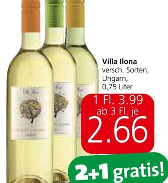 Spar Villa Ilona versch. Sorten, Ungarn, 0,75 Liter Angebot