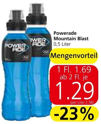 Spar Powerade Mountain Blast 0,5 Liter Angebot