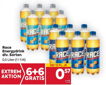 Billa Race Energydrink div. Sorten 0,5 Liter Angebot