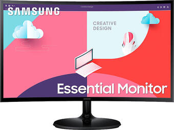Media Markt Samsung essential monitor ls27c360eauxen curved, fhd, 27 zoll, 75hz, 4ms, 250cd, va-panel, schwarz Angebot