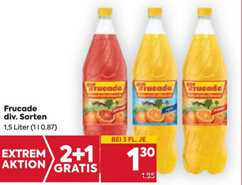 Billa Frucade div. Sorten 1,5 Liter Angebot