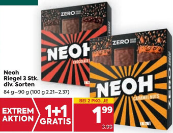 Billa Neoh Riegel 3 Stk. div. Sorten 84 g- 90 g Angebot