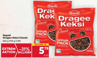 Billa Napoli Dragee Keksi Classic 650 g Angebot