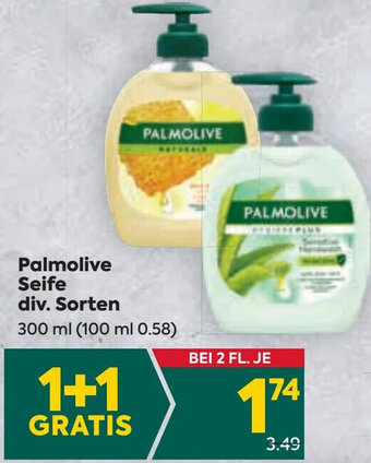 Billa Palmolive Seife div. Sorten 300 ml Angebot