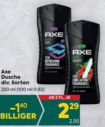 Billa Axe Dusche div. Sorten 250 ml Angebot