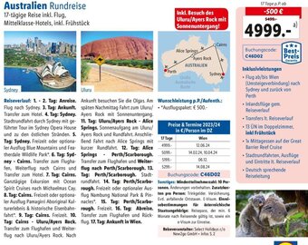 Lidl Australien Rundreise 17-tägige Reise inkl. Flug, Mittelklasse-Hotels, inkl. Frühstück Angebot