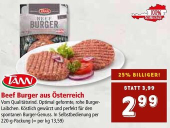 Interspar Beef Burger aus Österreich per 220-g-Packung Angebot