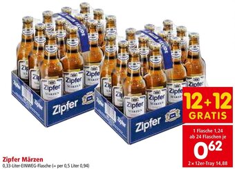 Interspar Zipfer Märzen 0,33-Liter-EINWEG-Flasche Angebot