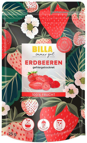 Billa Billa erdbeeren gefriergetrocknet Angebot
