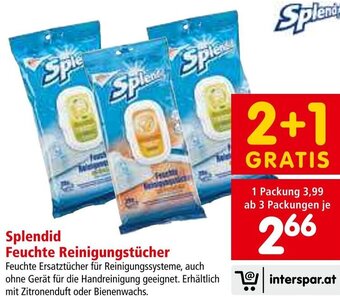 Interspar Splendid Feuchte Reinigungstücher Angebot