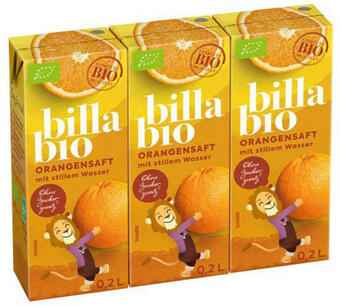 Billa Billa bio orangensaft mit stillem wasser Angebot