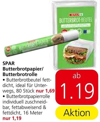 Eurospar SPAR Butterbrotpapier/ Butterbrotrolle Angebot