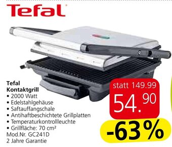 Eurospar Tefal Kontaktgrill • 2000 Watt Angebot