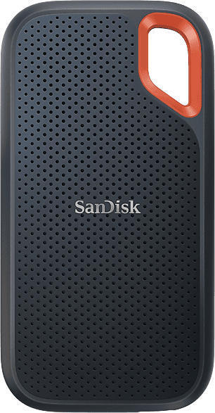 Media Markt Sandisk 2tb ssd festplatte extreme portable v2, usb-c 3.2, extern, w1000/r1050, schwarz/orange Angebot