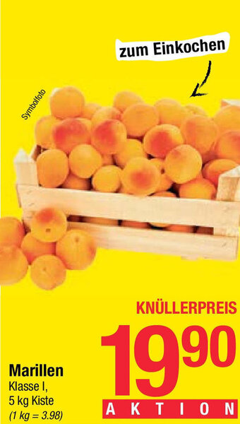 Maximarkt Marillen Klasse I, 5 kg Kiste Angebot
