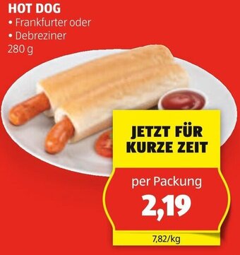 Hofer HOT DOG • Frankfurter oder • Debreziner 280 g Angebot